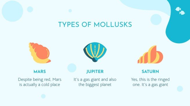 Plantilla de presentación Vida marina