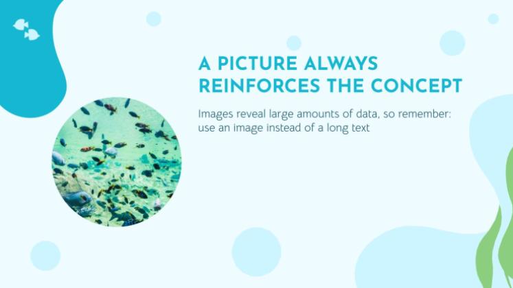 Plantilla de presentación Vida marina