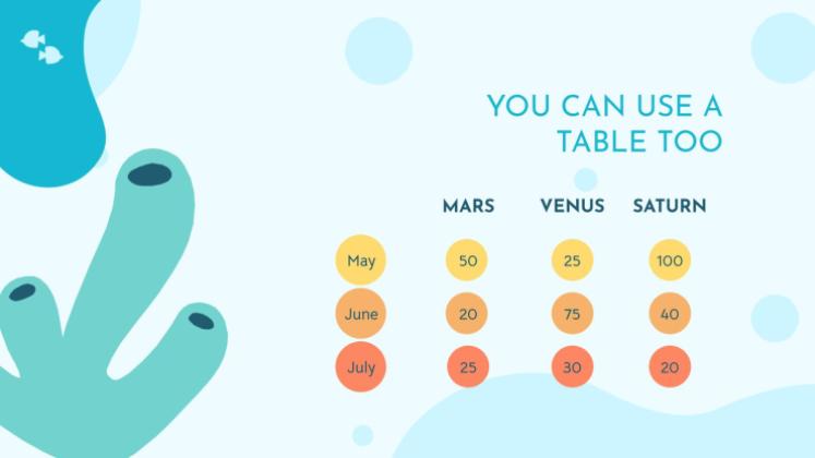 Plantilla de presentación Vida marina