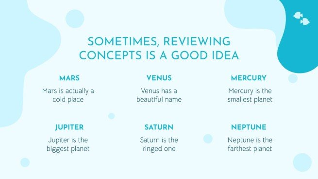 Plantilla de presentación Vida marina