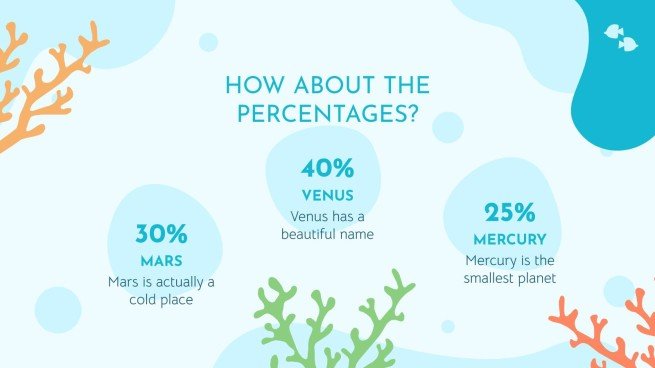 Plantilla de presentación Vida marina