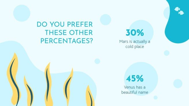 Plantilla de presentación Vida marina