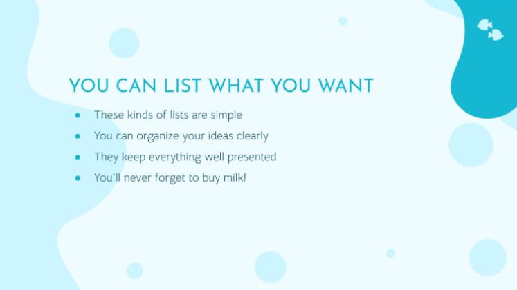 Plantilla de presentación Vida marina