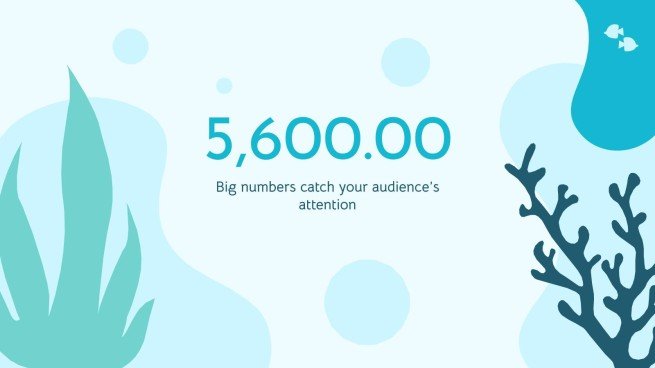 Plantilla de presentación Vida marina