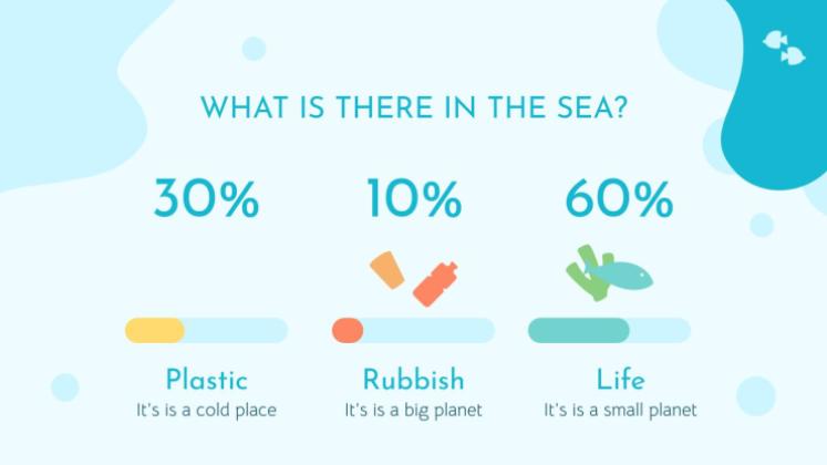 Plantilla de presentación Vida marina