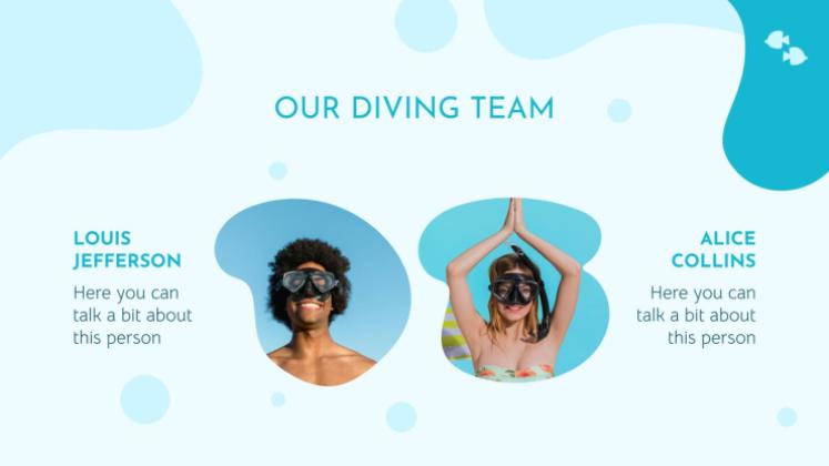 Plantilla de presentación Vida marina