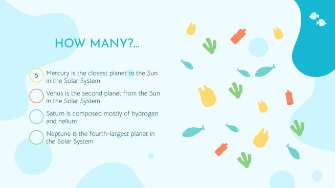 Plantilla de presentación Vida marina