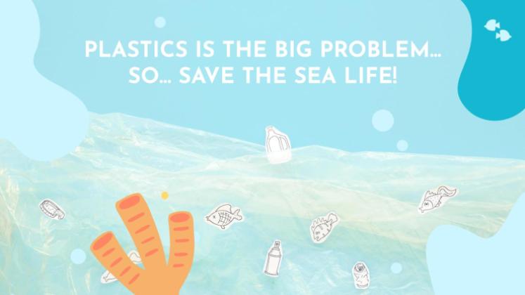 Plantilla de presentación Vida marina