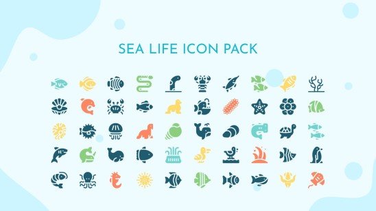 Plantilla de presentación Vida marina