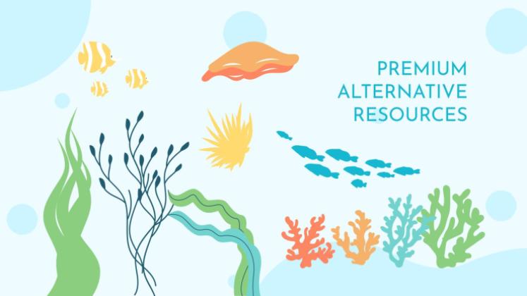 Plantilla de presentación Vida marina