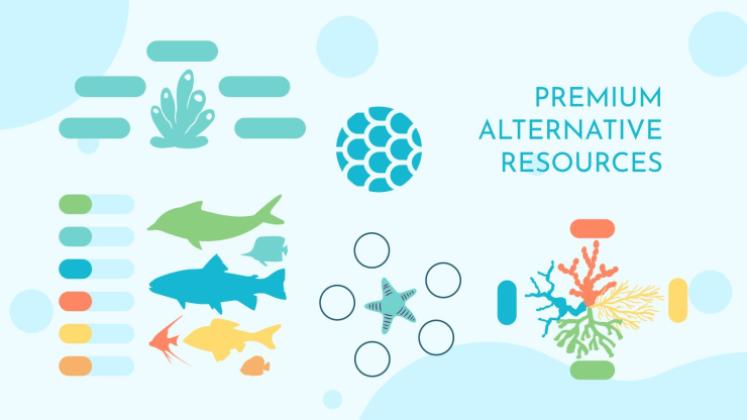 Plantilla de presentación Vida marina