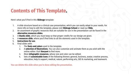 Cas clinique en neurologie Modèles de présentation