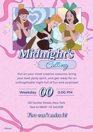 Plantilla de presentación Invitación de Cenicienta y sus hermanas