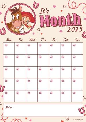 Toy Story Calendar presentation template 