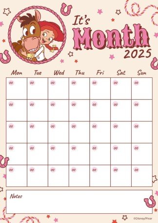 Toy Story Calendar presentation template 