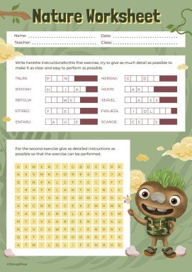 Plantilla de presentación Ficha de ejercicios de Elemental