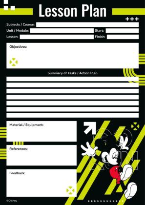 Modelo de apresentação Plano de aula Corra, Mickey, Corra