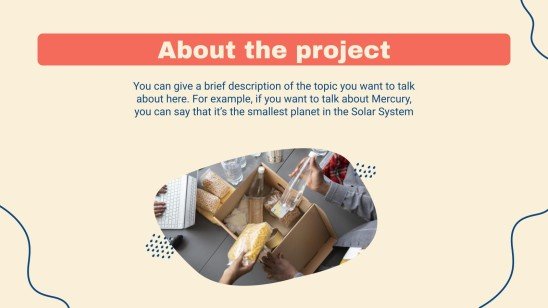 Community Service Project Proposal presentation template 