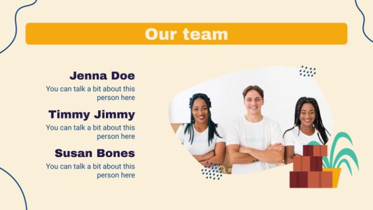 Community Service Project Proposal presentation template 