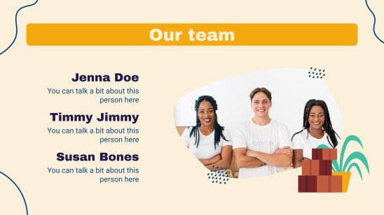 Community Service Project Proposal presentation template 