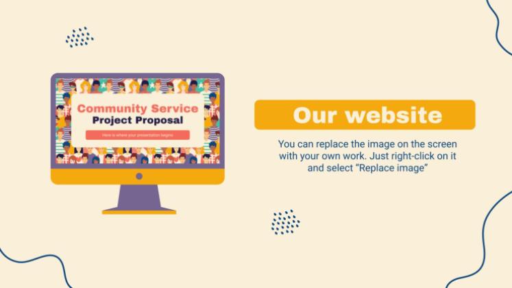 Community Service Project Proposal presentation template 