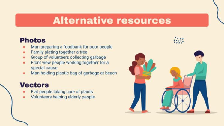 Community Service Project Proposal presentation template 