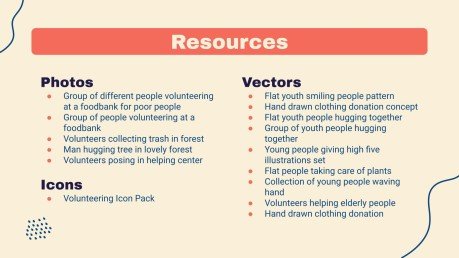 Community Service Project Proposal presentation template 