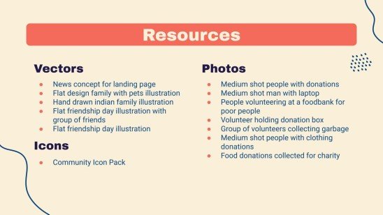 Community Service Project Proposal presentation template 