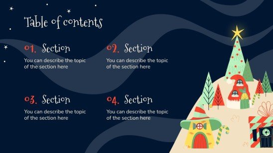 Minithème du Carnaval d'hiver Modèles de présentation