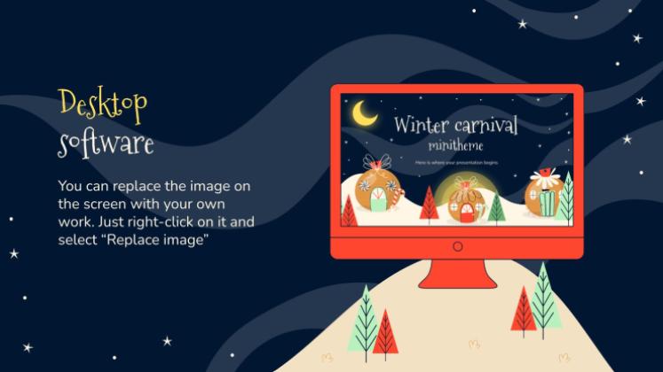 Minithème du Carnaval d'hiver Modèles de présentation