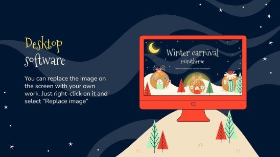 Minithème du Carnaval d'hiver Modèles de présentation