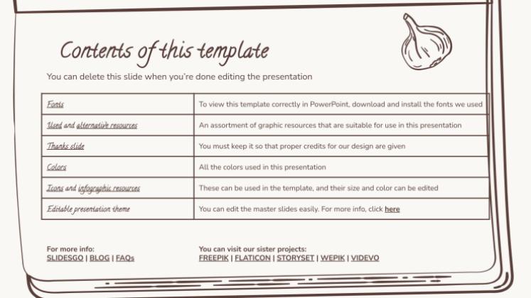 Plantilla de presentación Marrón