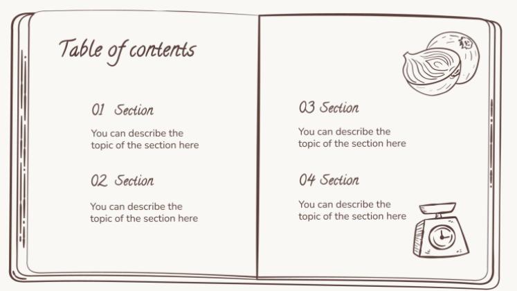 Plantilla de presentación Marrón