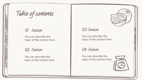 Plantilla de presentación Marrón