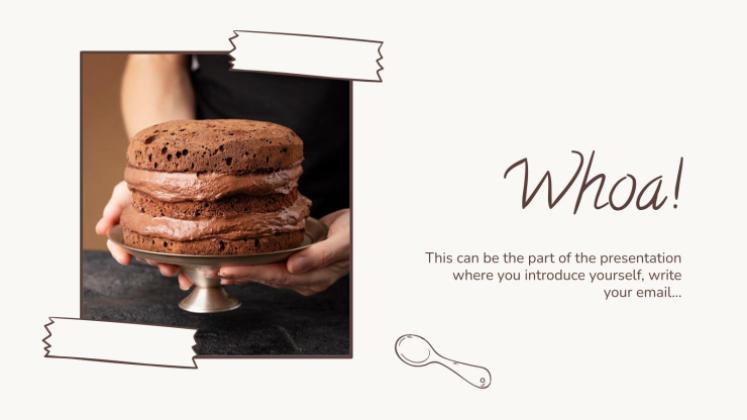 Plantilla de presentación Marrón