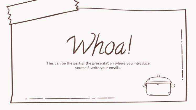 Plantilla de presentación Marrón