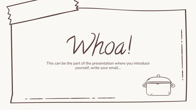 Plantilla de presentación Marrón