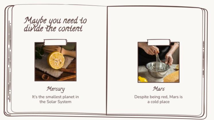 Plantilla de presentación Marrón