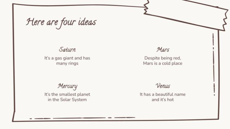 Plantilla de presentación Marrón