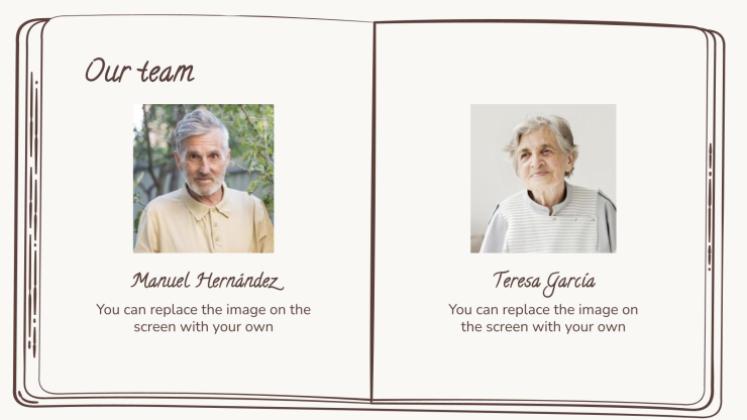 Plantilla de presentación Marrón