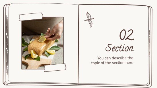 Plantilla de presentación Marrón