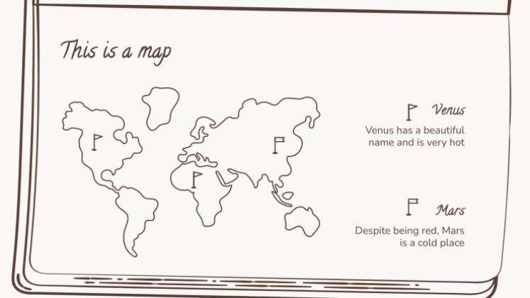 Plantilla de presentación Marrón