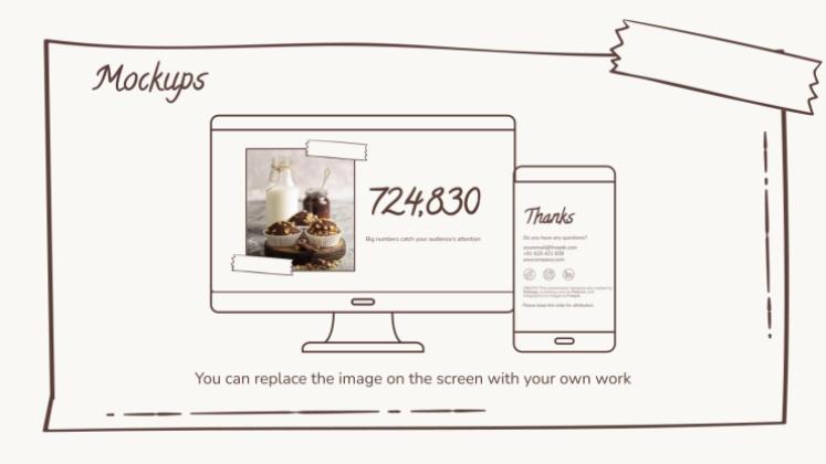 Plantilla de presentación Marrón