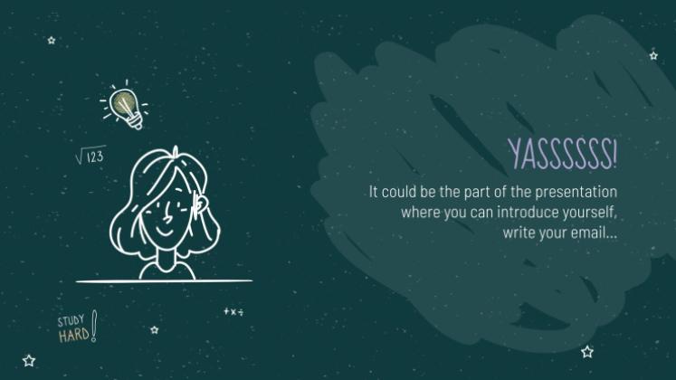 Arrière-plan de tableau noir Modèles de présentation