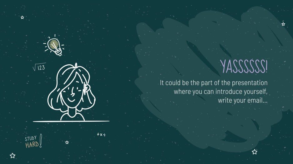 Chalkboard Background Google Slides Theme and PPT Template