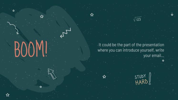 Arrière-plan de tableau noir Modèles de présentation