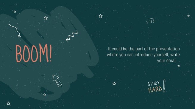 Arrière-plan de tableau noir Modèles de présentation