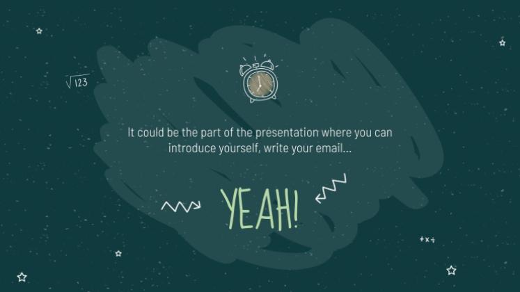 Arrière-plan de tableau noir Modèles de présentation