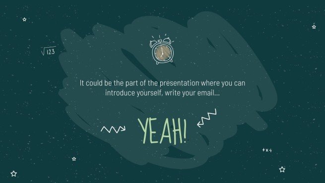 Arrière-plan de tableau noir Modèles de présentation