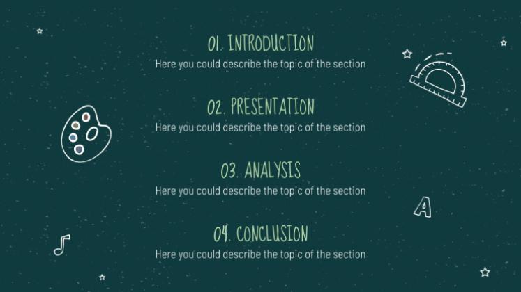 Arrière-plan de tableau noir Modèles de présentation